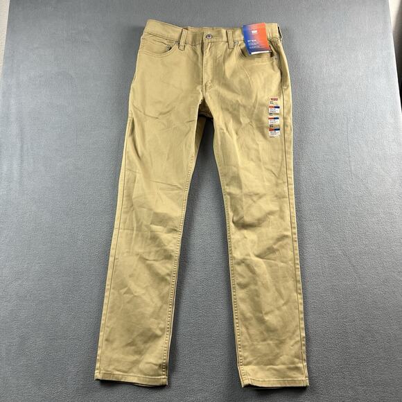 Levis 511 Jeans Mens 33X32 Khaki Denim Slim Straight Leg Classiccore Casual